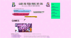 Desktop Screenshot of gamesforweirdpeople.com